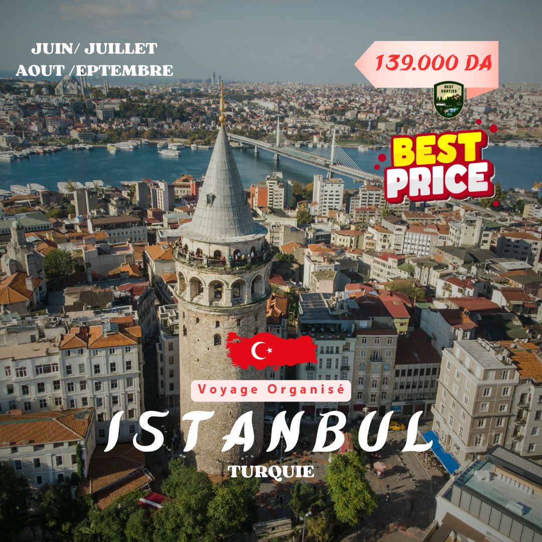 🆕 ISTANBUL-TURQUIE 🇹🇷 VOYAGE ORGANISÉ - JUILLET ,AOUT &amp; SEPTEMBRE